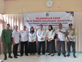 PELAKSANAAN UJIAN PENGISIAN KAMITUWA KALURAHAN CANDIREJO